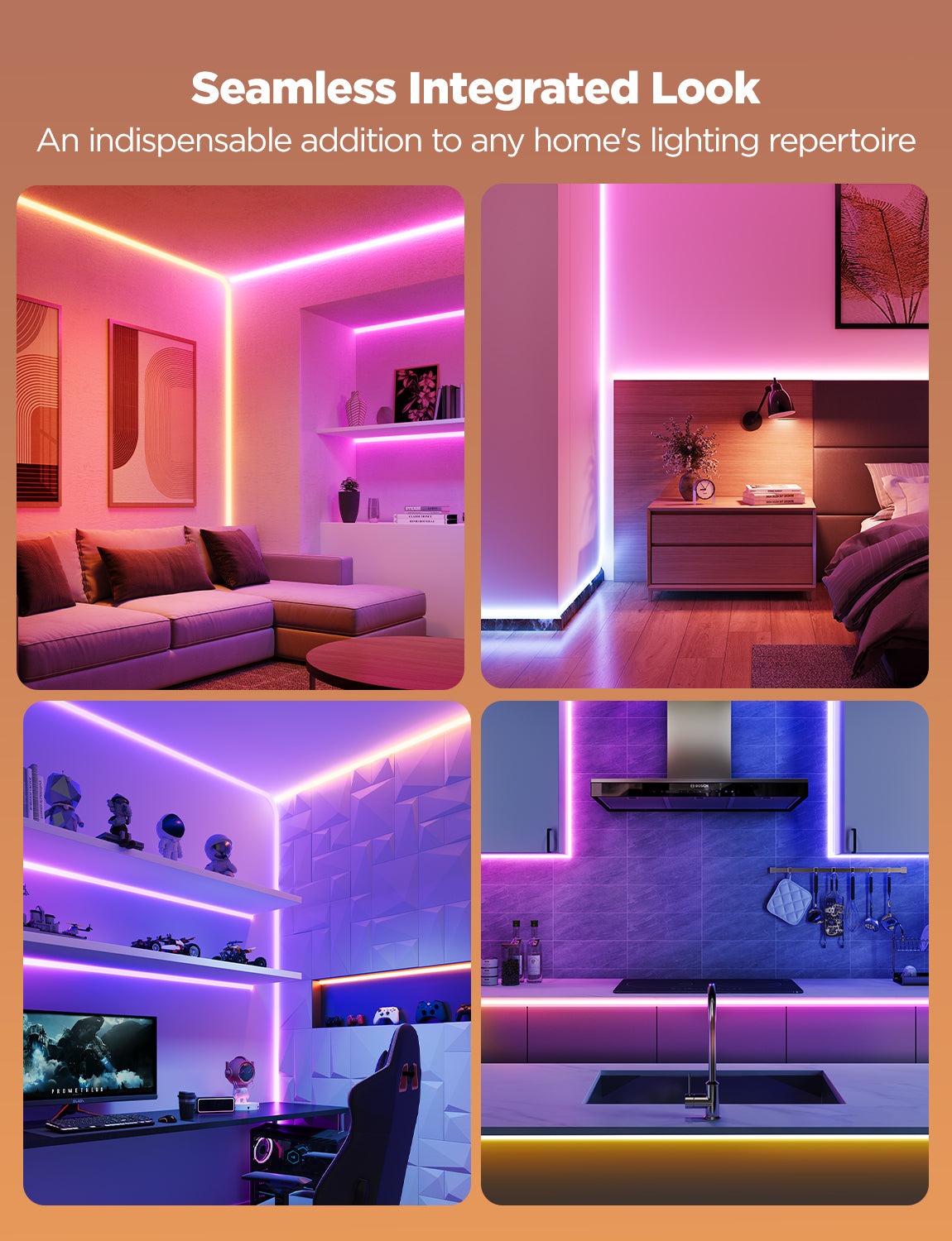 Govee Neon Rope Light For Wall Lining牆身霓虹燈帶 - 5m