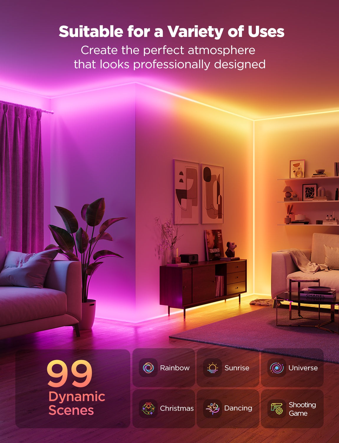 Govee Neon Rope Light For Wall Lining牆身霓虹燈帶 - 5m