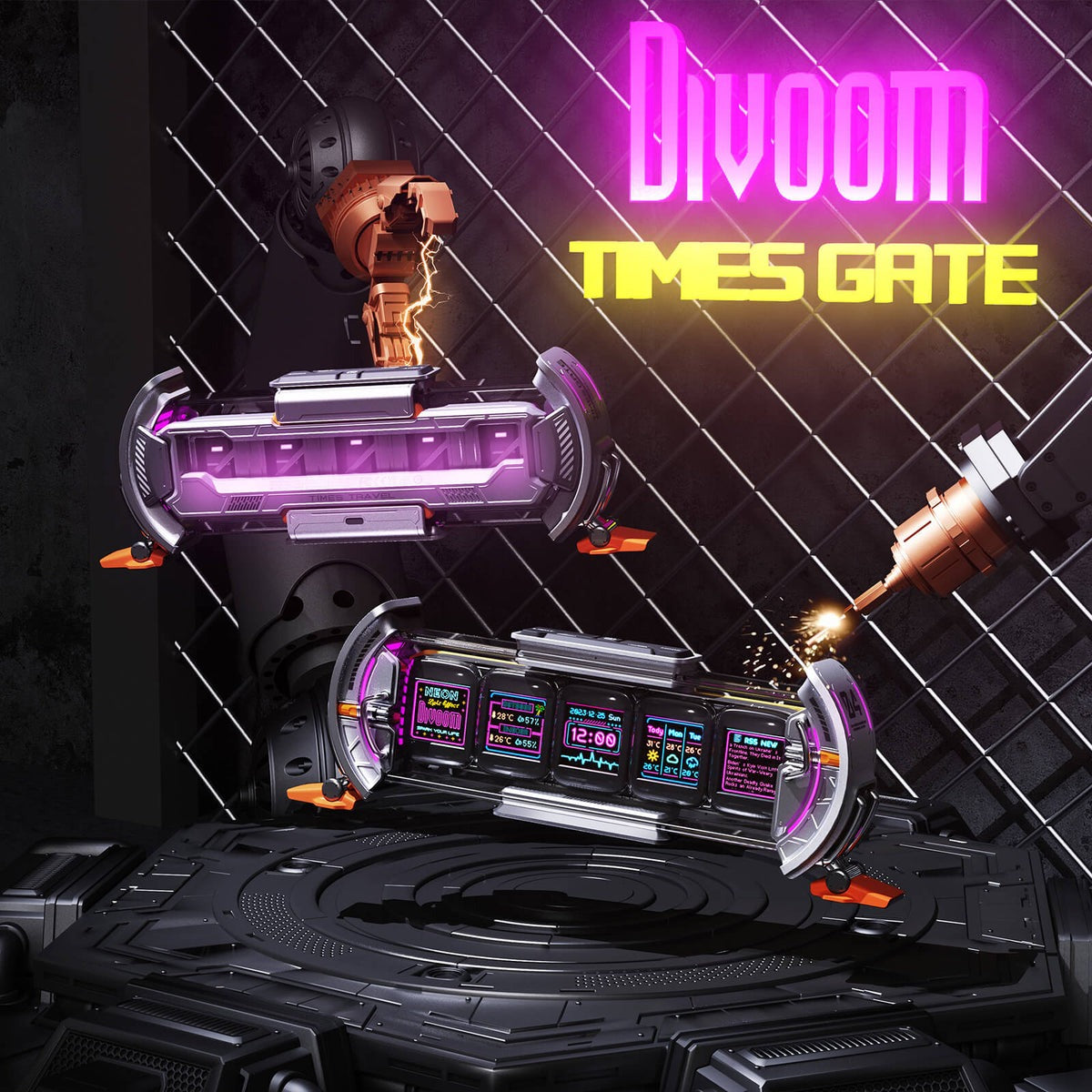 Divoom Times Gate | 像素藝術資訊展示時鐘