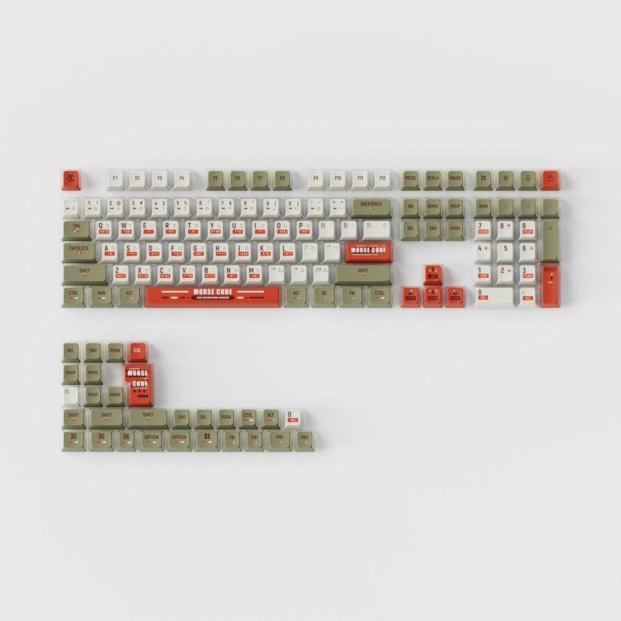 Keycap Set PBT 鍵帽套裝 - 摩斯密碼