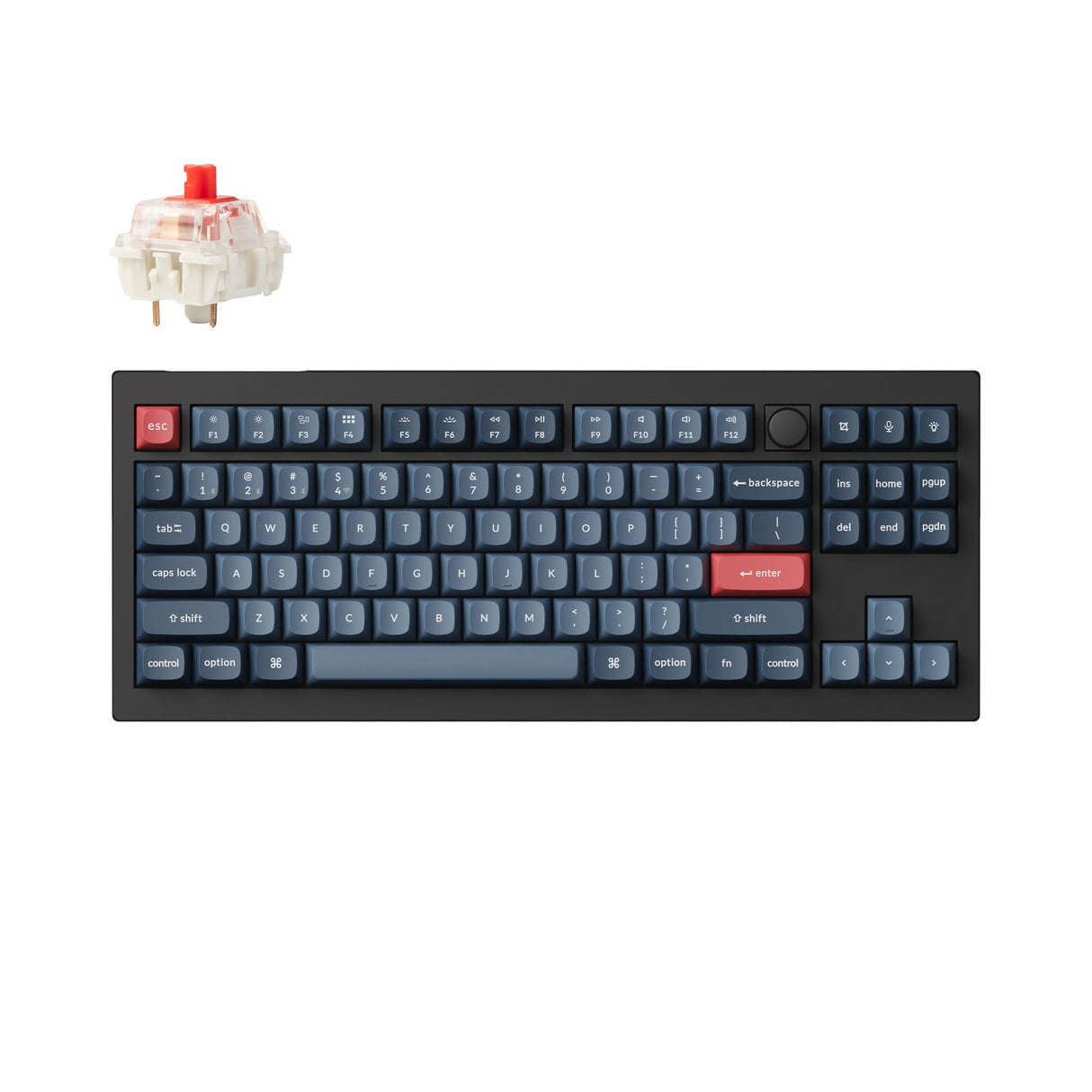 Keychron V3 Max QMK/VIA 無線機械式鍵盤 (80%|2.4 GHz、藍牙和有線連接)