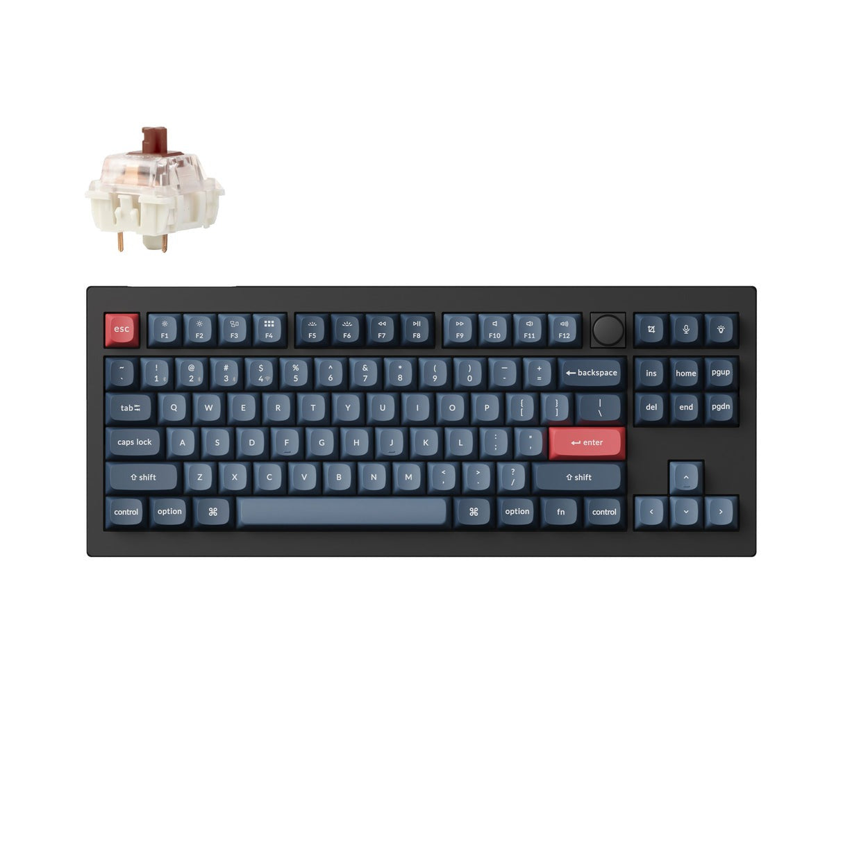 Keychron V3 Max QMK/VIA 無線機械式鍵盤 (80%|2.4 GHz、藍牙和有線連接)
