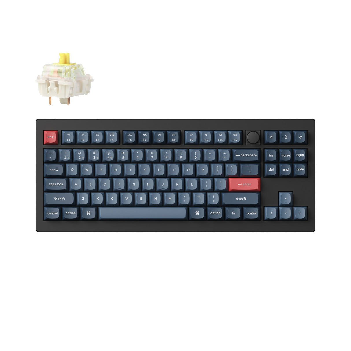 Keychron V3 Max QMK/VIA 無線機械式鍵盤 (80%|2.4 GHz、藍牙和有線連接)