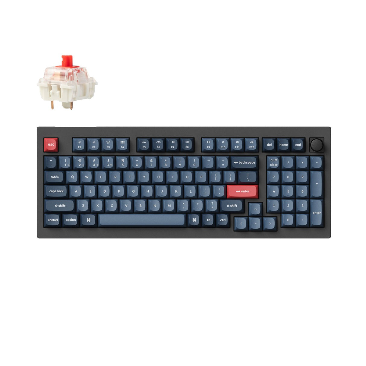 Keychron V5 Max QMK/VIA 無線機械式鍵盤 (96%|2.4 GHz、藍牙和有線連接)