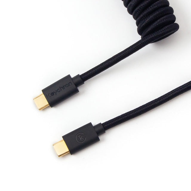 Keychron Coiled Aviator Cable 編織USB-C捲線
