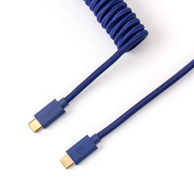 Keychron Coiled Aviator Cable 編織USB-C捲線