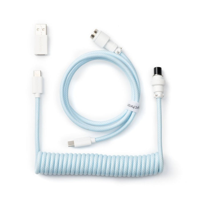 Keychron Coiled Aviator Cable 編織USB-C捲線
