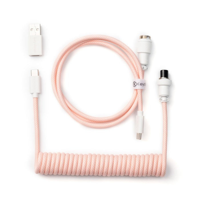 Keychron Coiled Aviator Cable 編織USB-C捲線