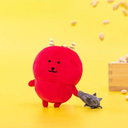 Nagano Chiikawa 自嘲熊吊飾 - 赤鬼白熊