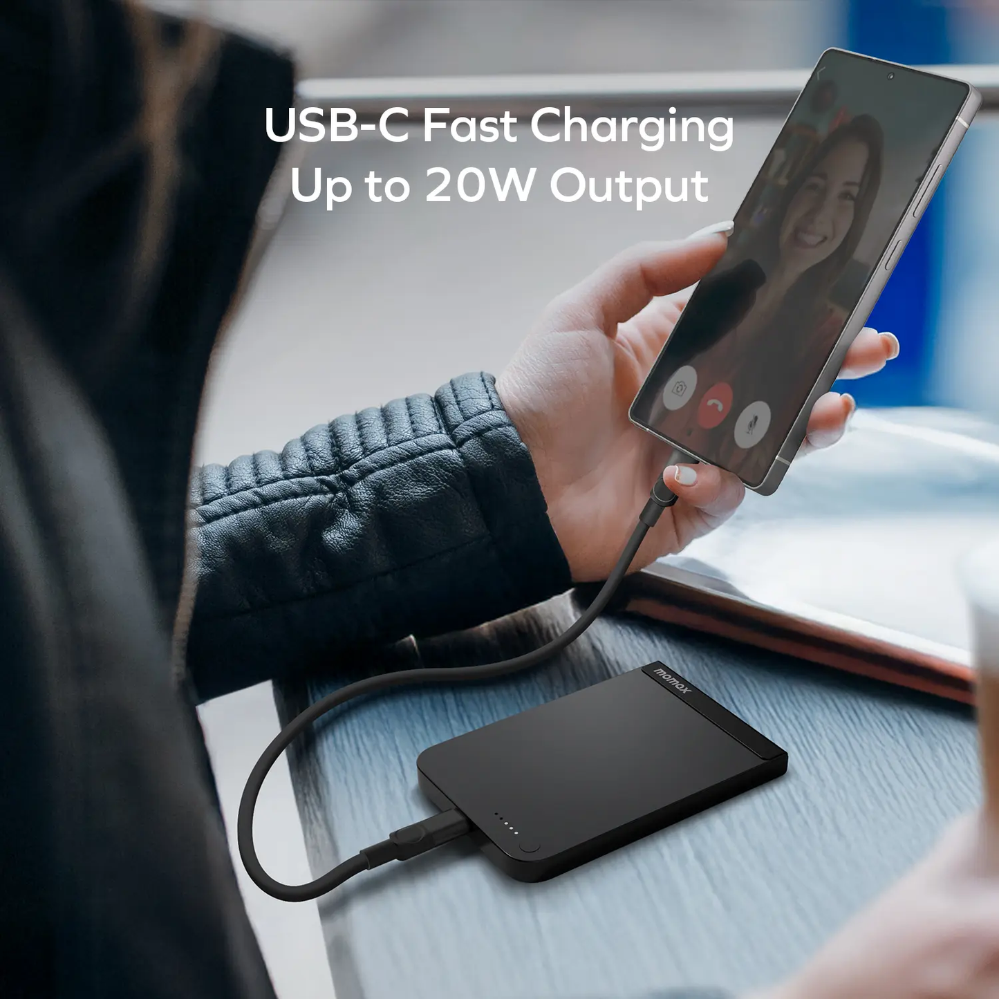 Momax 1-Power S.Pass 5000mAh Qi2 磁吸流動電源 (IP161Q2)